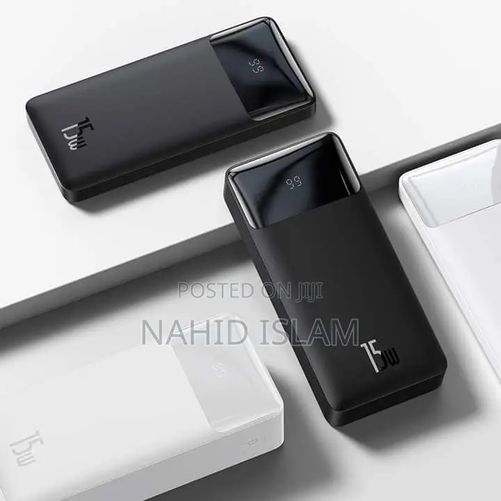 Baseus Bipow 20000mah 15W Power Bank – কালো রঙ