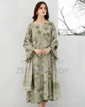 প্রিমিয়াম কোয়ালিটি ডিজিটাল প্রিন্ট অলিভ ৩ পিস