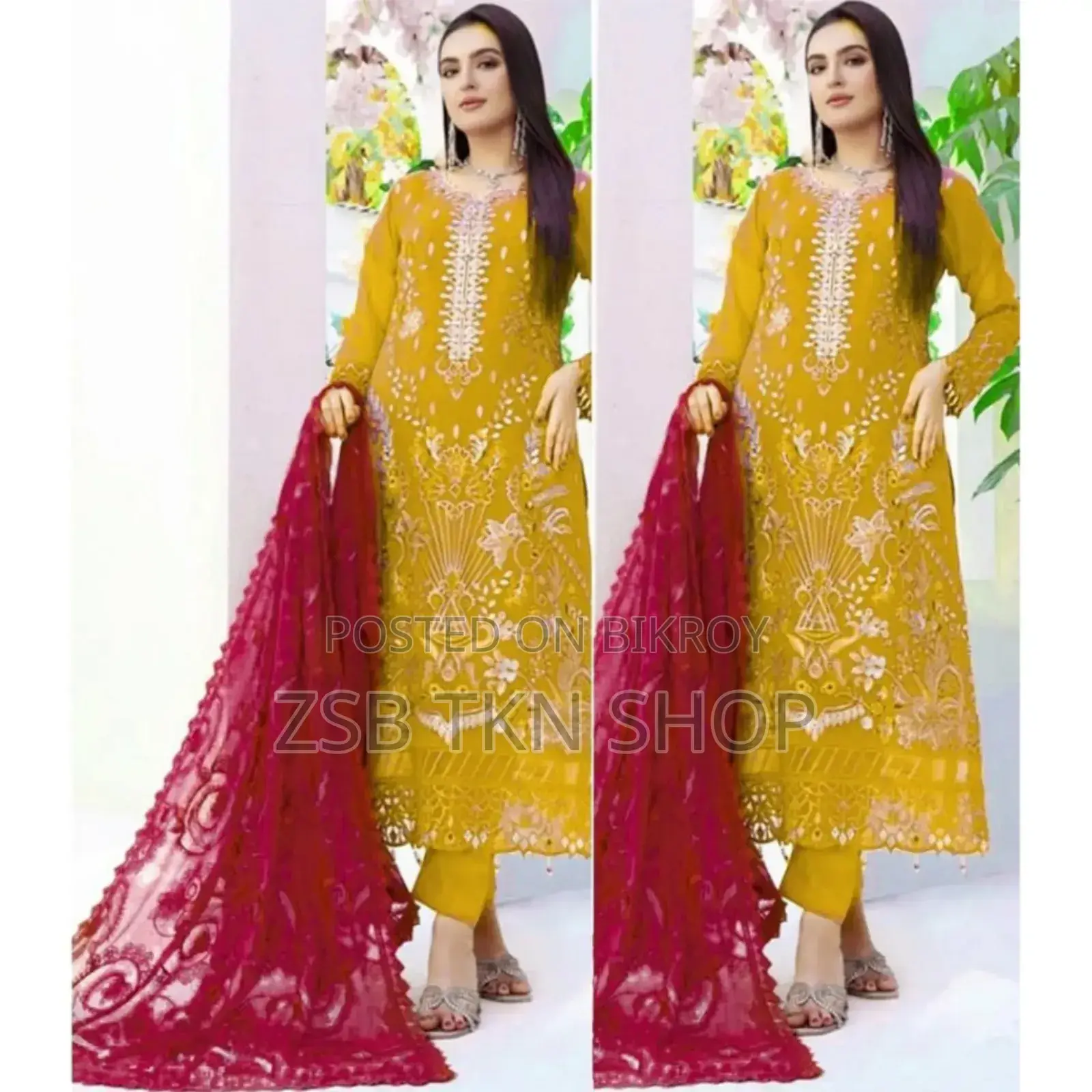 Embroidery Sequence Weightless Georgette Kameez