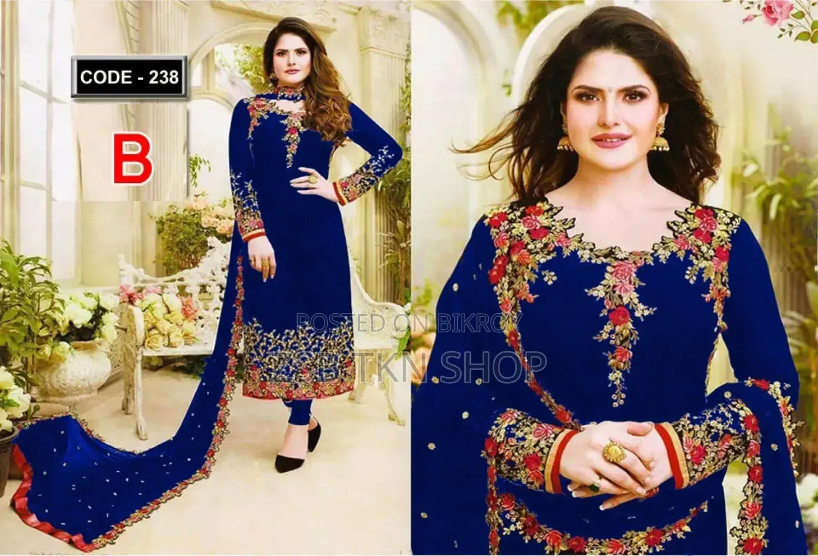 Soft Georgette Embroidered Georgette Kameez