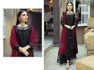 রেডিমেড জর্জেট এমব্রয়ডারি থ্রী পিস