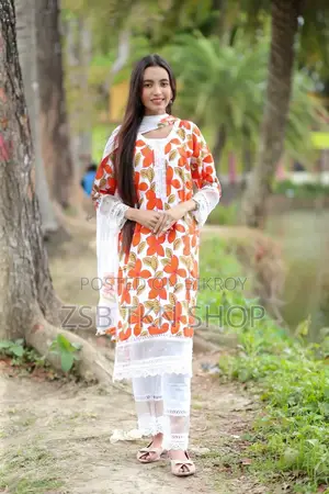 নতুন সুতির থ্রি পিস