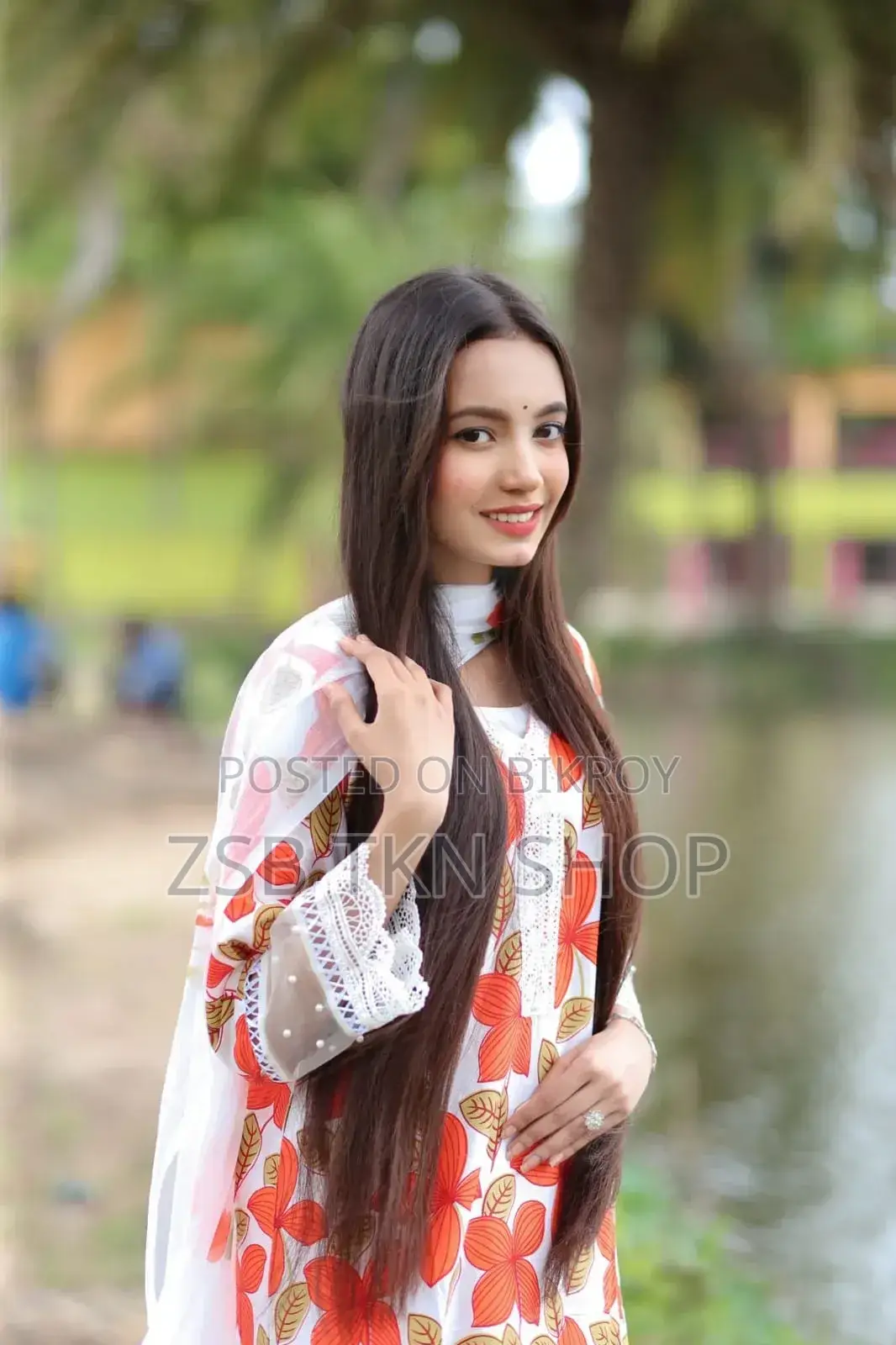 নতুন সুতির থ্রি পিস