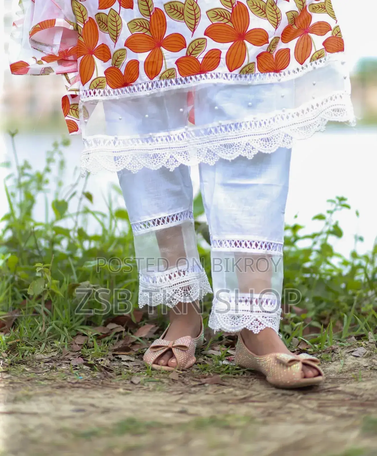নতুন সুতির থ্রি পিস