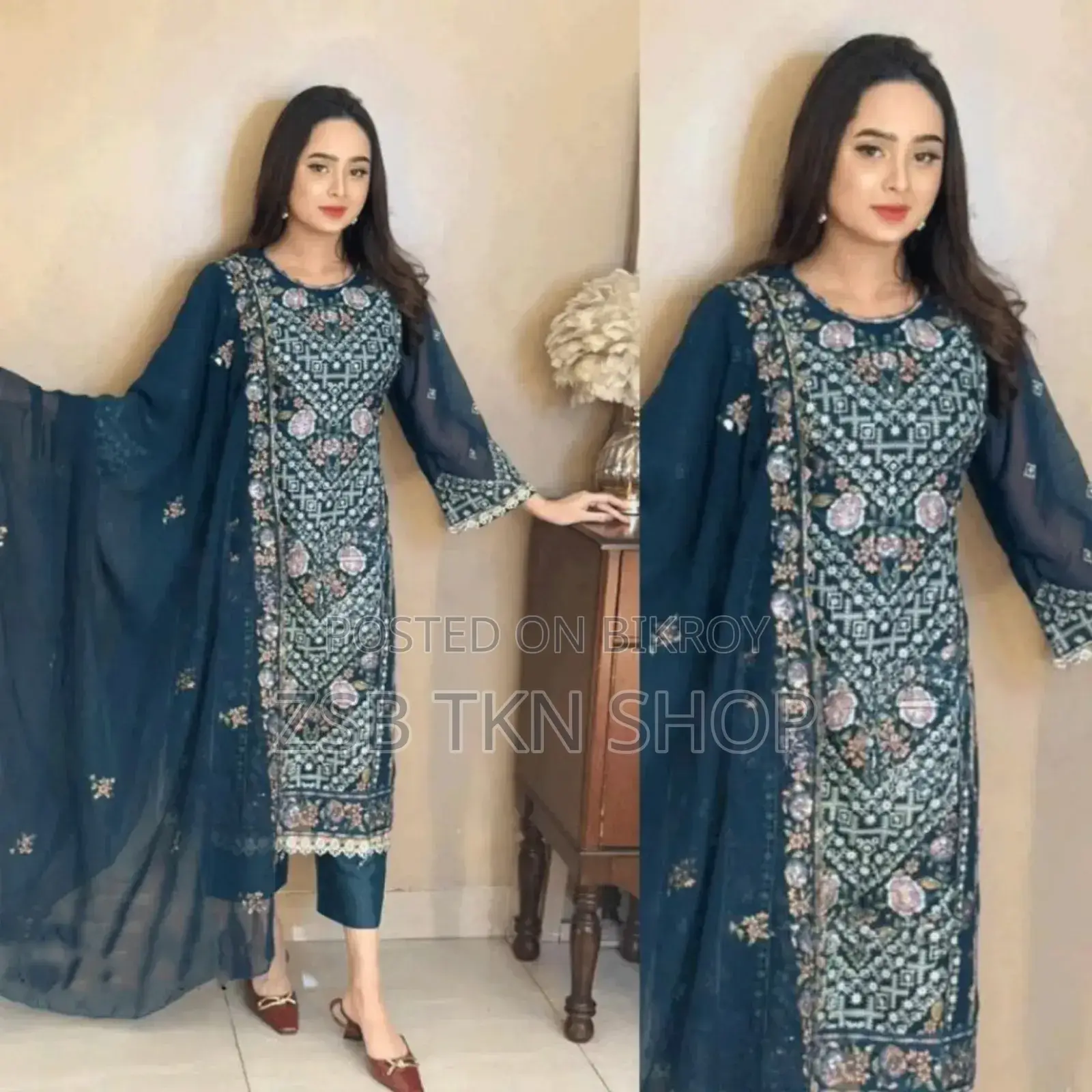 ইন্ডিয়ান ওয়েটলেস জর্জেট কামিজ