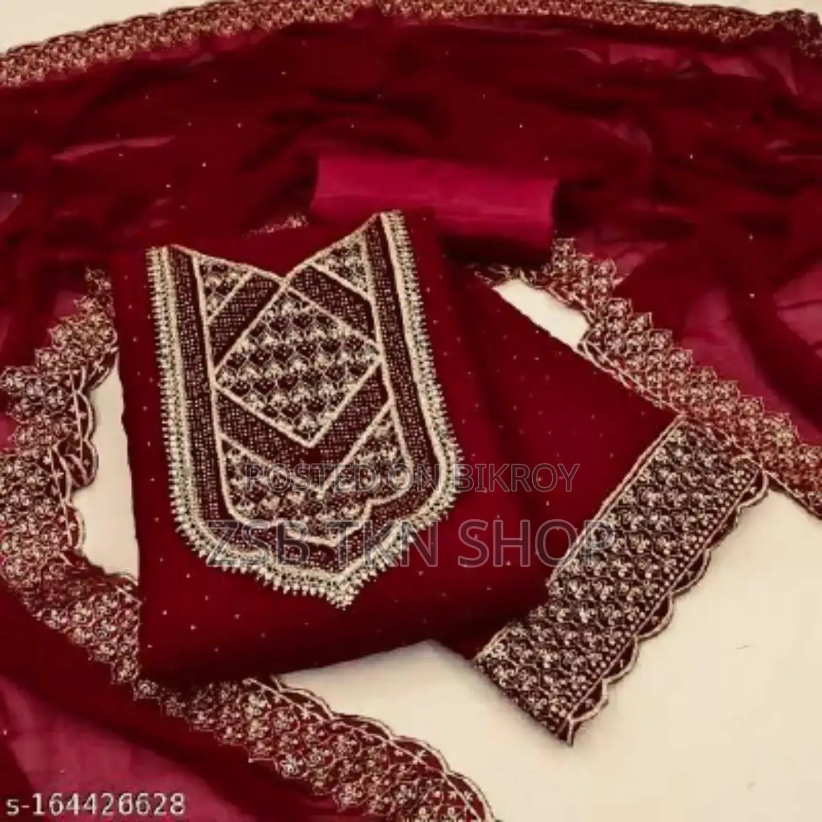 Stone Work Georgette Kameez Set