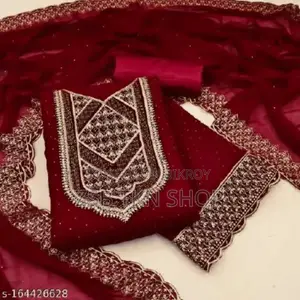 Stone Work Georgette Kameez Set