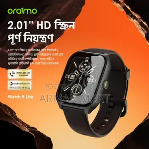 Oraimo Watch 5 Lite 2.01" Hd Ip68 Smart Watch
