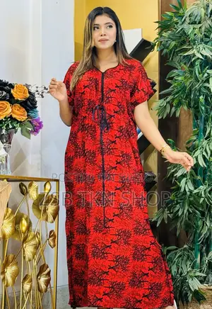 চায়না লিনেন এর লং কাফতান মেক্সি