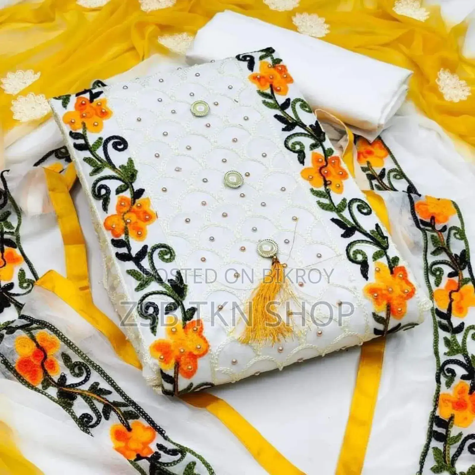 Switch Cotton Chest and Full Body Double Embroidery Work.
