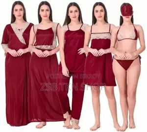 Comfortable 7 Part Night Dress High Quality