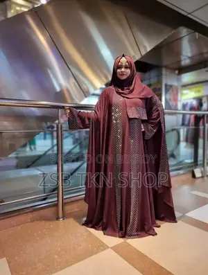 Abaya Set With Hijab High Quality Borka.