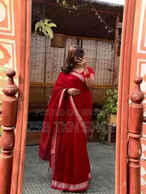 Half Silk Nokshi Pair Sharee New