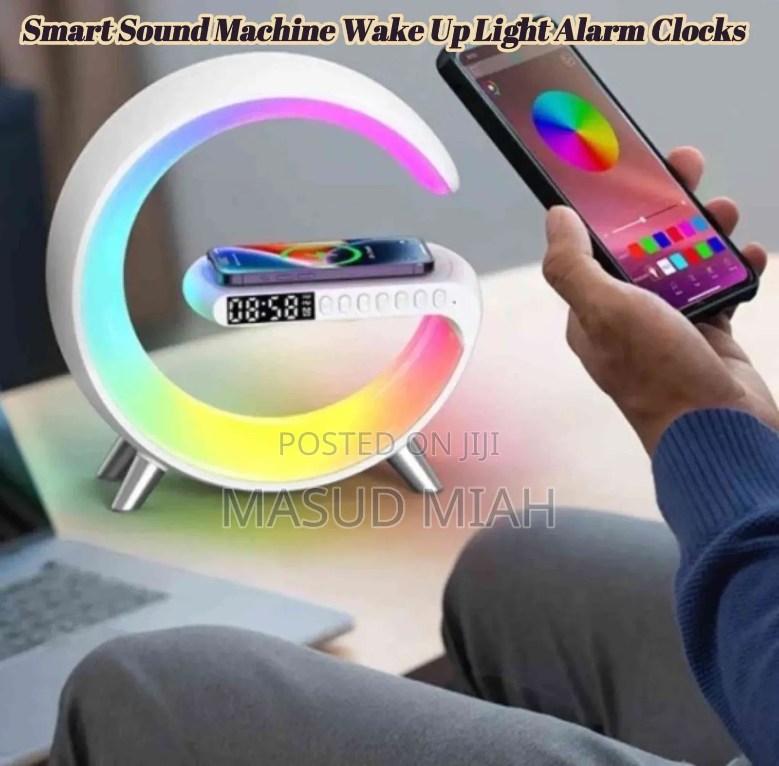 Smart Sound Machine Wake Up Light Alarm Clocks