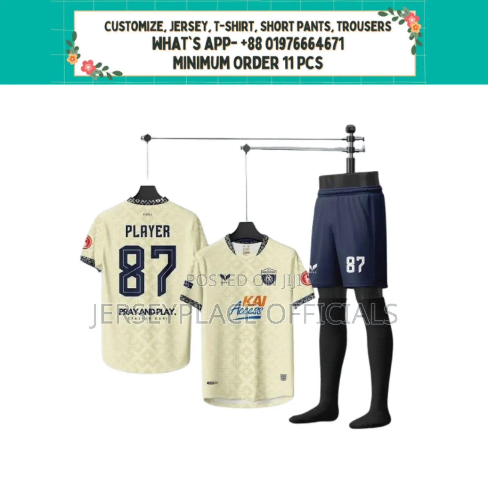Customized Jersey (Minimum Order 11 PCS)