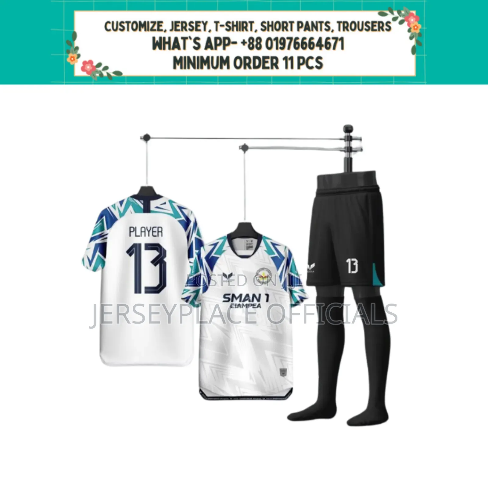 Customized Jersey (Minimum Order 11 PCS)