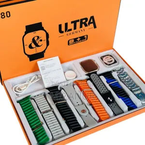 Y80 Ultra Smartwatch With 8 Strap