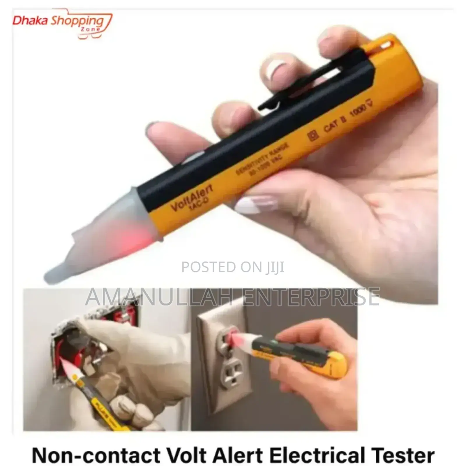 Non-Contact Electric Voltage Detectortester With Led Light.