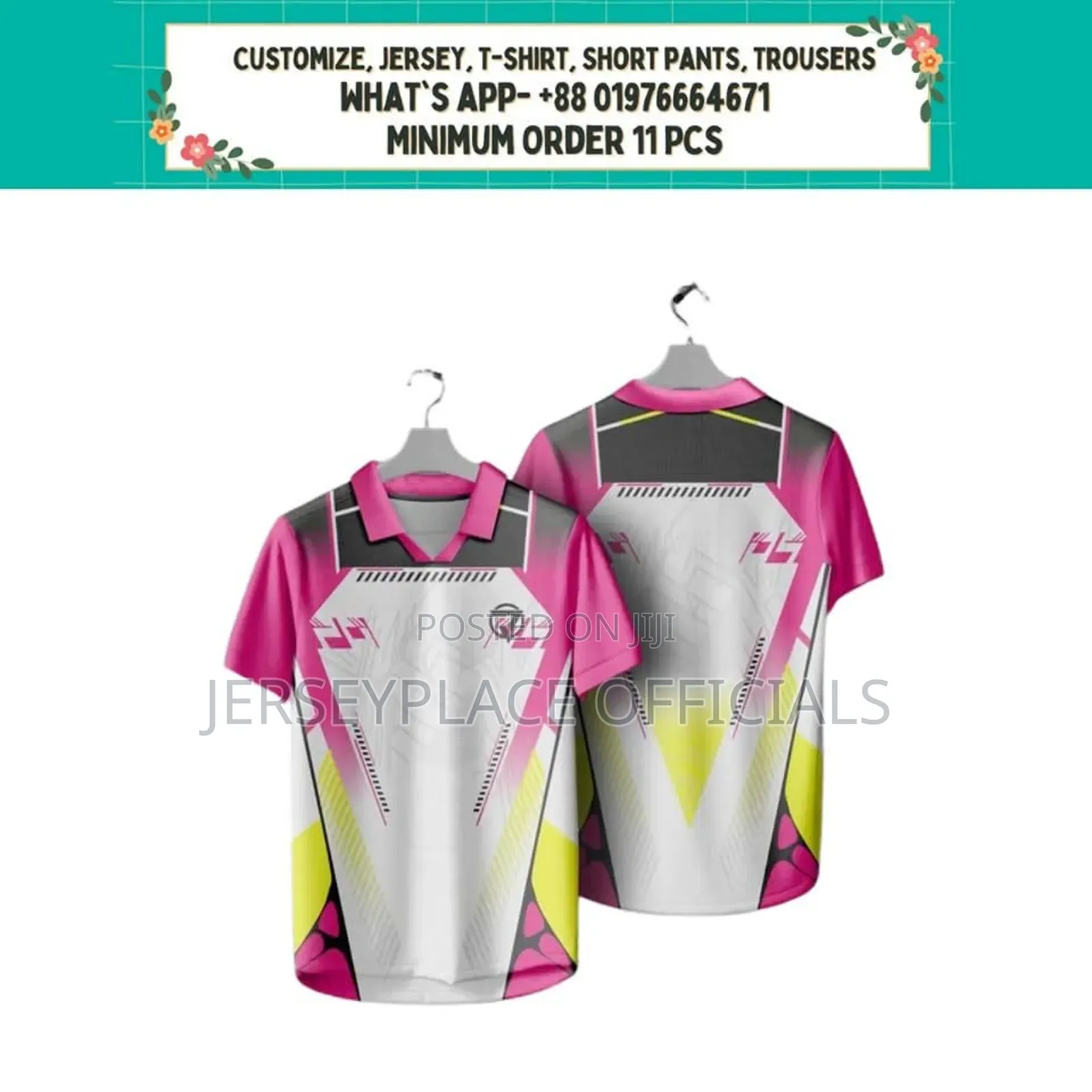 Customized Jersey (Minimum Order 11 PCS)