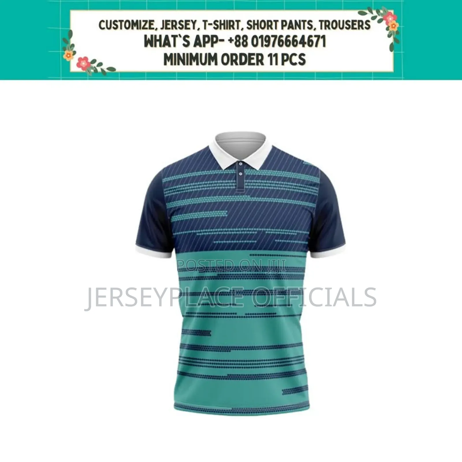Customized Jersey (Minimum Order 11 PCS)