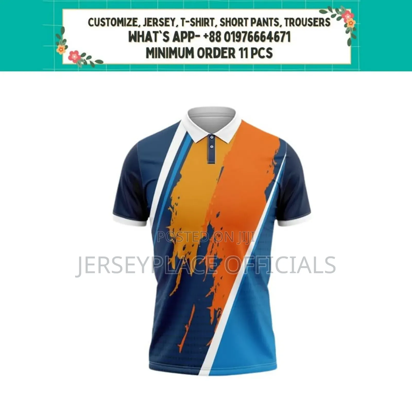 Customized Jersey (Minimum Order 11 PCS)