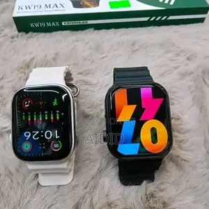 Kw19 Max Smart Watch - 2.5d Curve Display With Double Strap