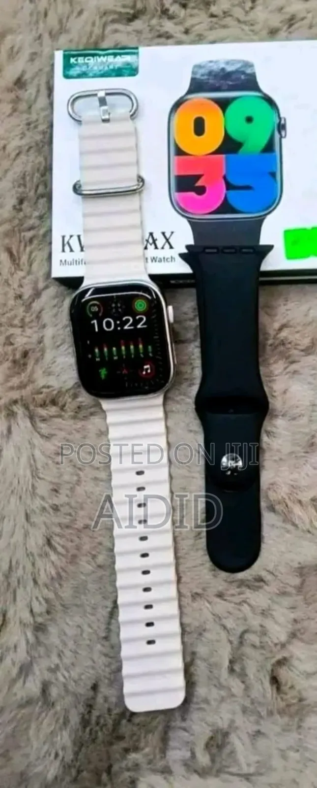 Kw19 Max Smart Watch - 2.5d Curve Display With Double Strap