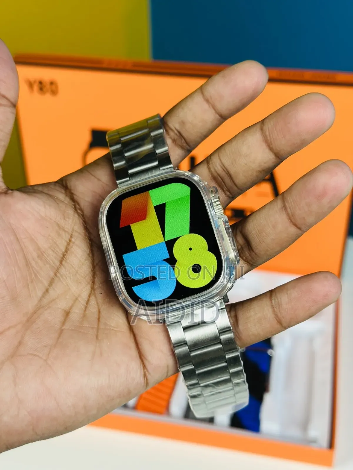 Y80 Ultra 8 Straps With Cover 8 in 1 Combo Smartwatch
