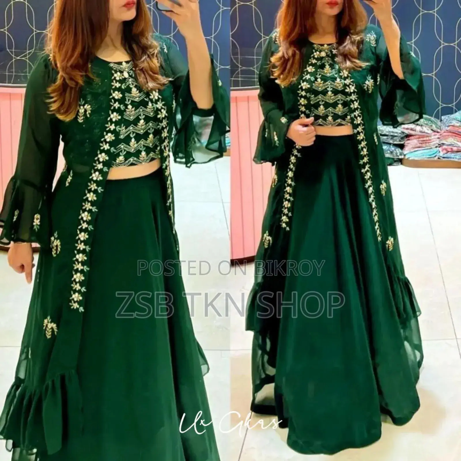 এক্সক্লুসিভ ডিজাইনের জর্জেট কোটি লেহেঙ্গা স্যুট Ggjgyh