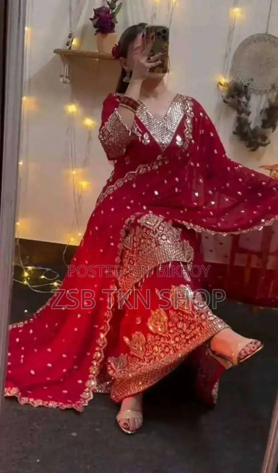 শারারা সিকোয়েন্স কম্পিউটার ওয়ার্ক কামিজ সেট