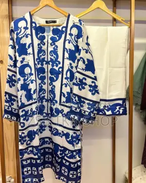 Fashionable Vip Silk Kurti 2p