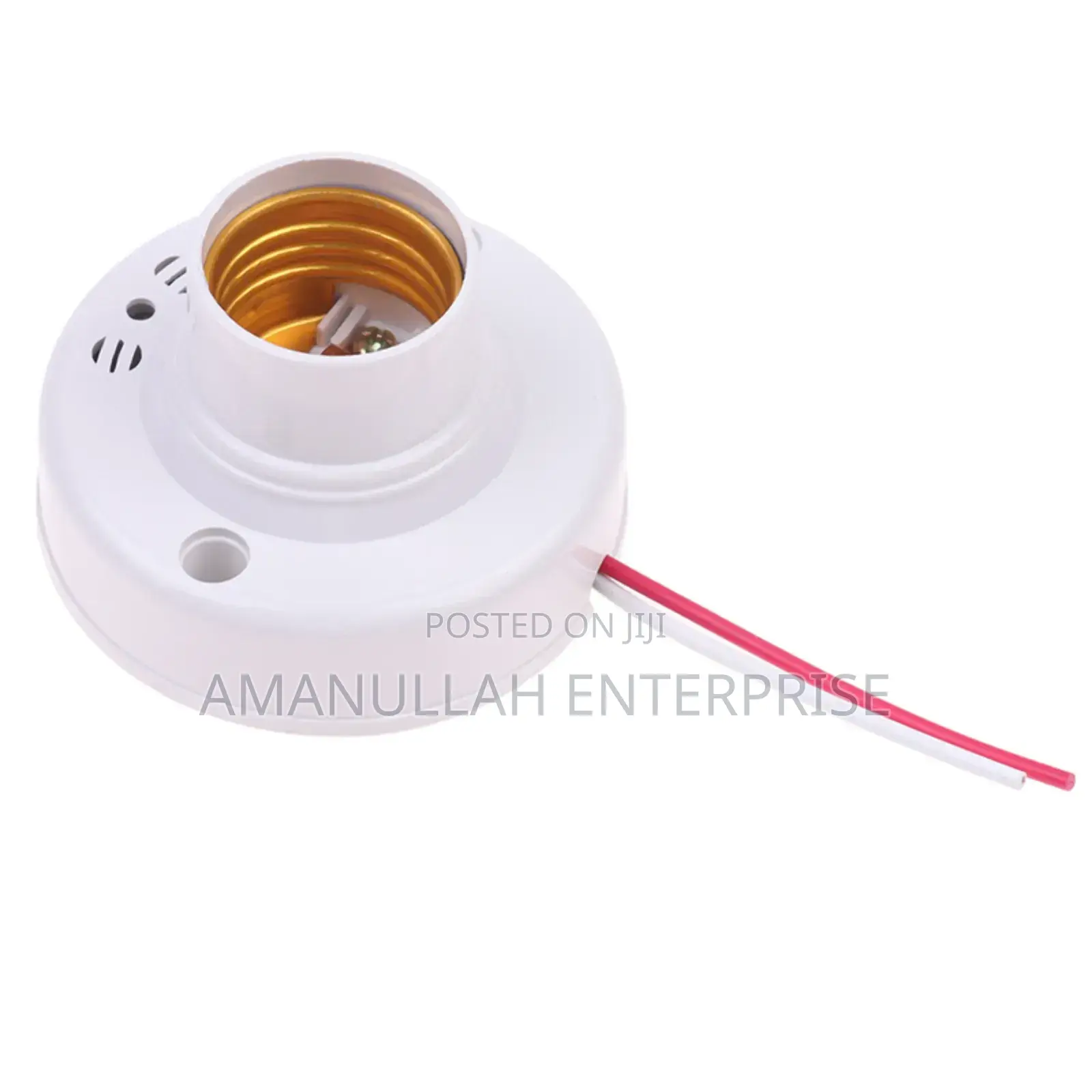 Sound and Light-Controlled E27 Lamp Holder.