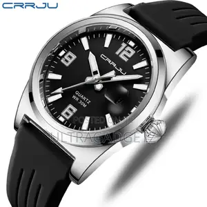 Crrju 2025 Men's Watch Waterproof Casual Sports Digital