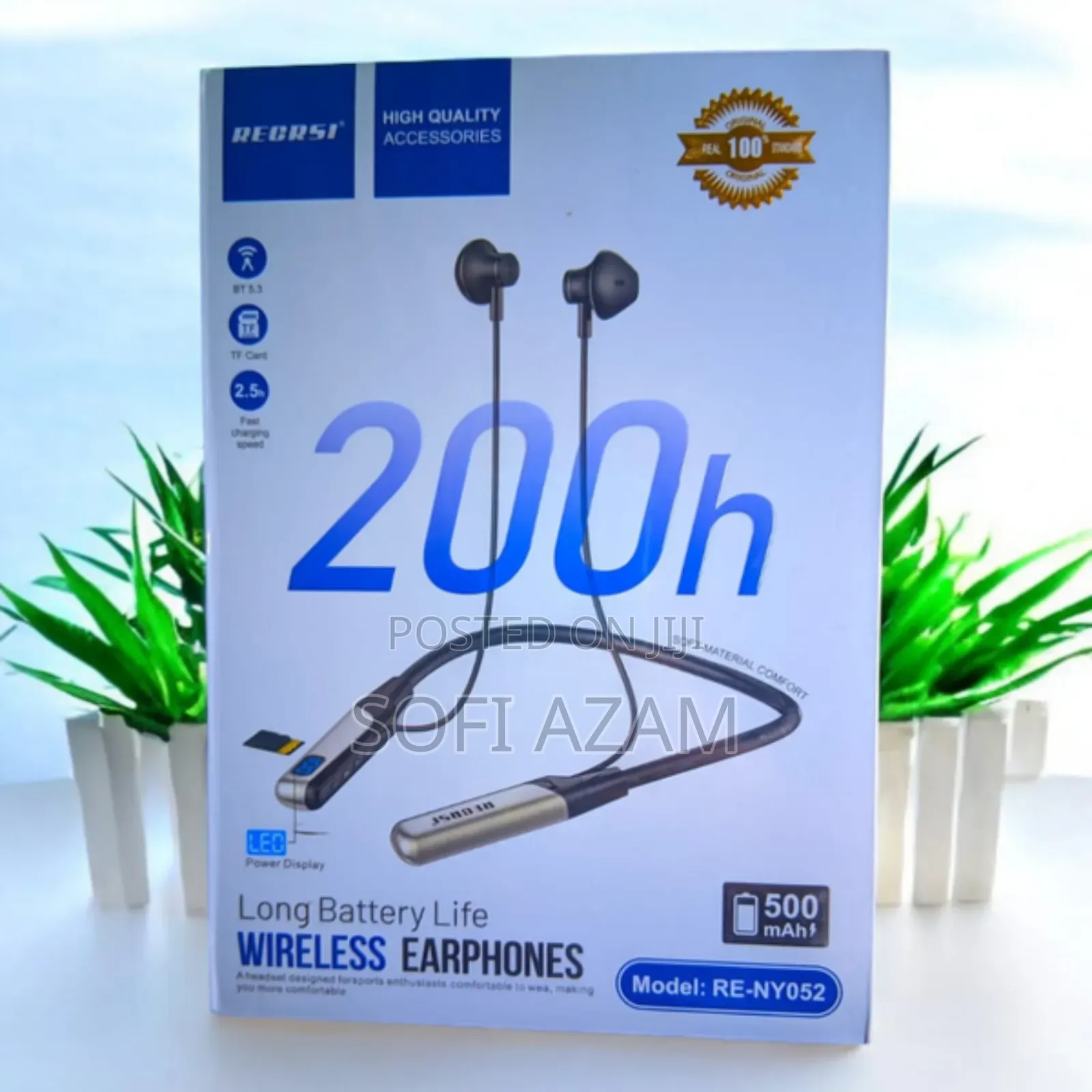 Regrsi Re-Ny060 Wireless Neckband Earphone | 200 Hours Battery