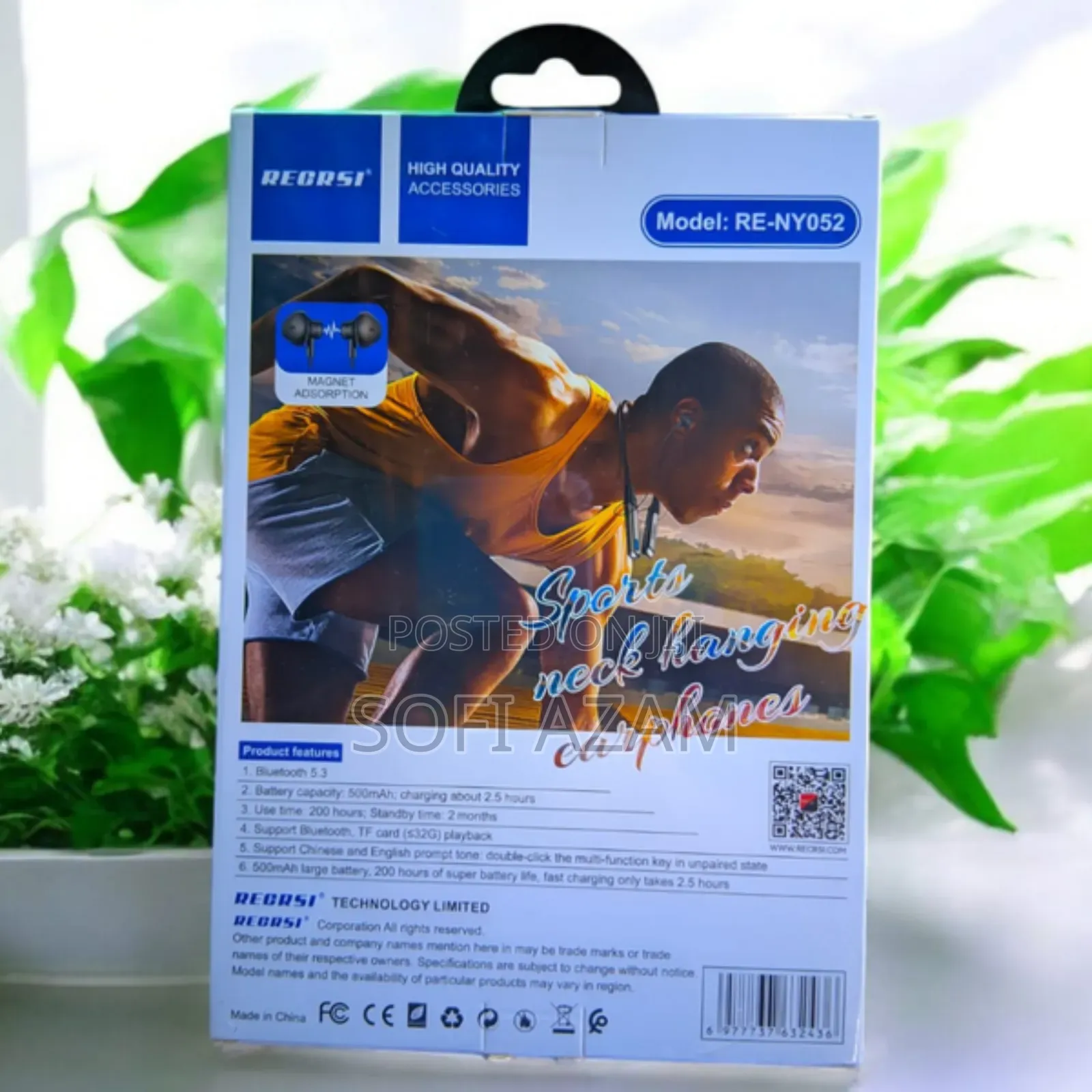 Regrsi Re-Ny060 Wireless Neckband Earphone | 200 Hours Battery