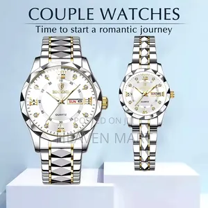 BINBOND Top Brand Luxury Fashion Couple Watches