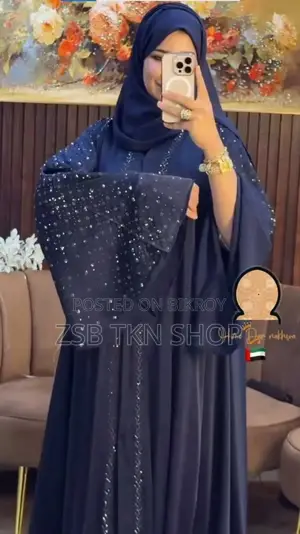 Viral Dubai Cherry Stone Borka With Hijab New Products
