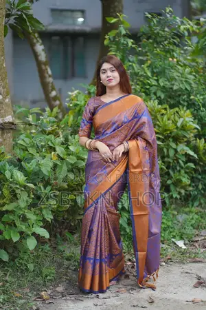 High Quality Kanjivaram Silk Saree With Blouse Piece.