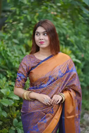 High Quality Kanjivaram Silk Saree With Blouse Piece.