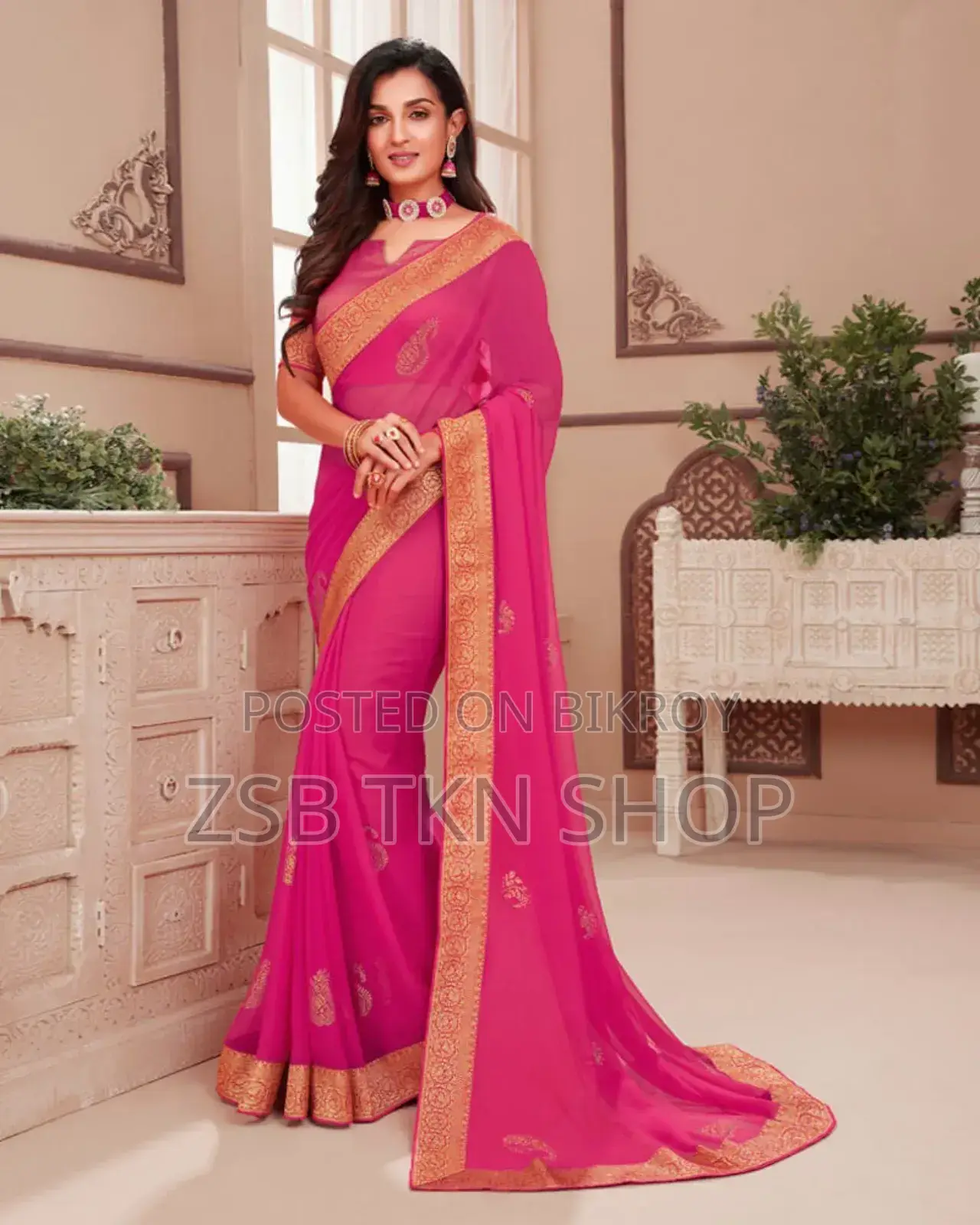 Kubari Silk Saree (With Blouse Piece)