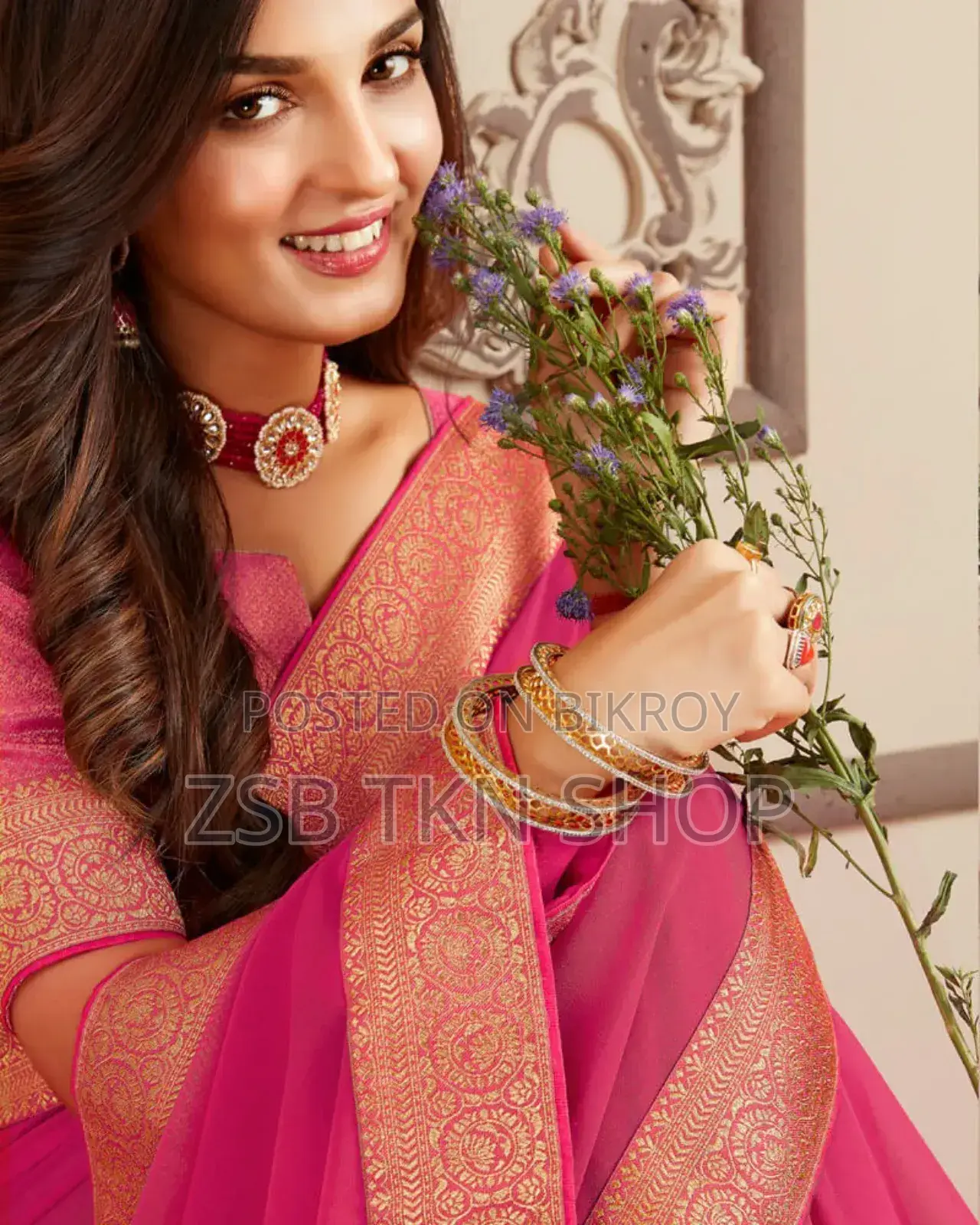 Kubari Silk Saree (With Blouse Piece)