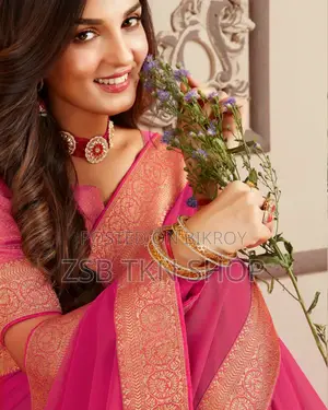Kubari Silk Saree (With Blouse Piece)