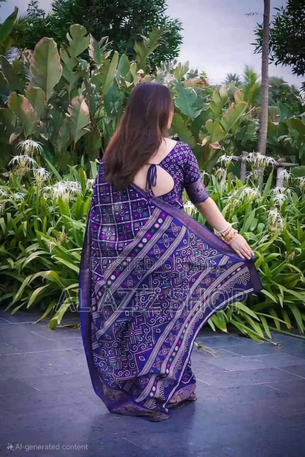 Batik Silk Saree With Blouse Piece