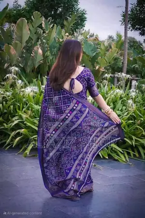 Batik Silk Saree With Blouse Piece