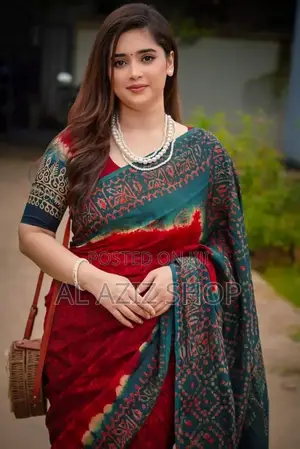Digital Print Saree with Blouse Piece