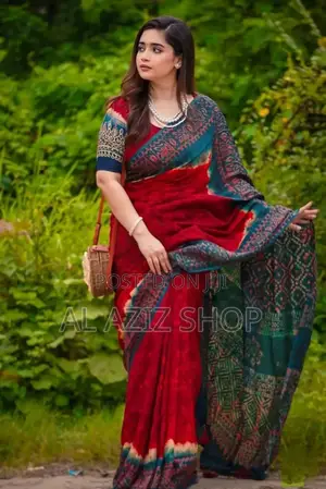 Digital Print Saree with Blouse Piece