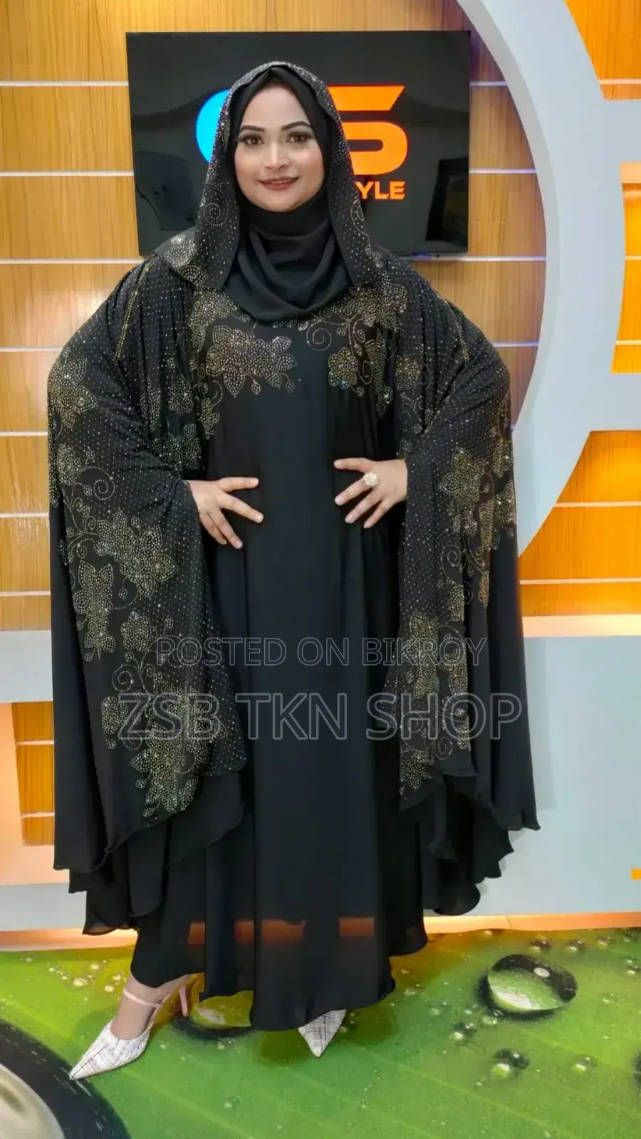 স্টোন বোরকা উইথ হিজাব নতুন পণ্য ২০২৫