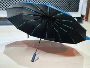 Premium 12-Ribs Automatic Dual Umbrella With Fiber Handle