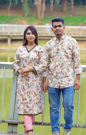 প্রিমিয়াম শার্ট থ্রি পিস কাপল সেট