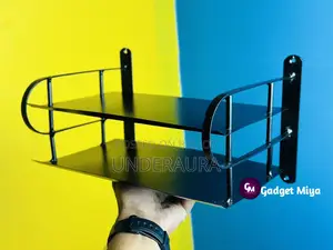 Metal Router Stand – Black